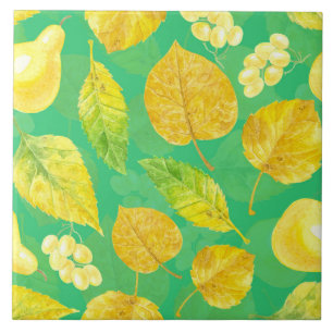 Azulejo Patrón otoñal acuarela