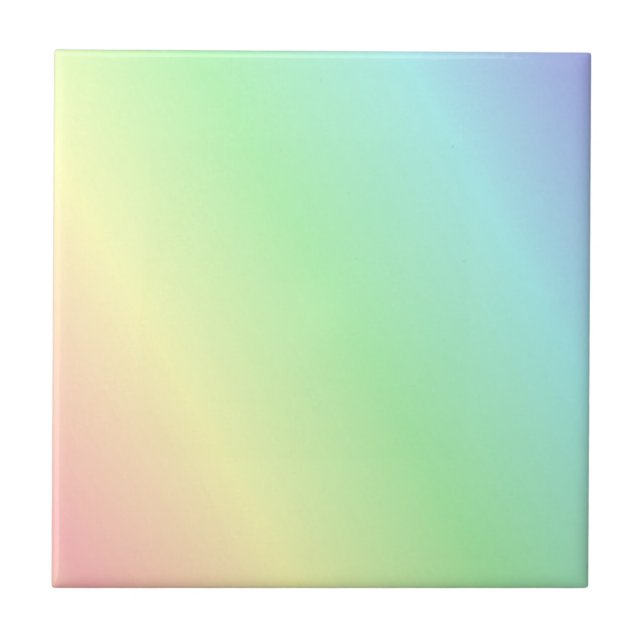 Azulejo Patrón pastel multicolor (Frente)