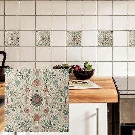 Azulejo Patrón pequeño de la hierba de Boho