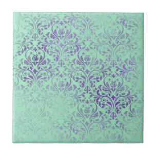 Azulejo Patrón púrpura de Boho Sage
