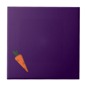 Azulejo Patrón purpura de zanahoria de verduras cortas