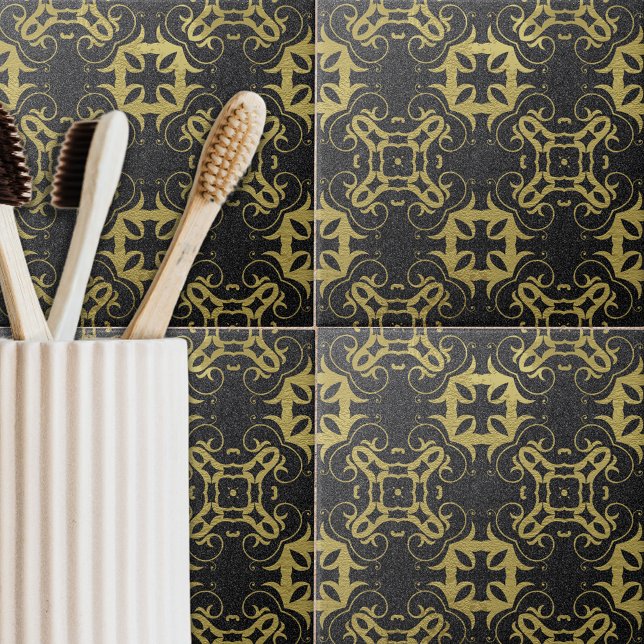 Azulejo Patrón Purpurinoso de Damasco metálico de imitació (Subido por el creador)