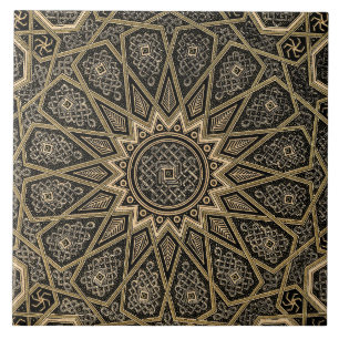 Azulejo Patrón retro árabe