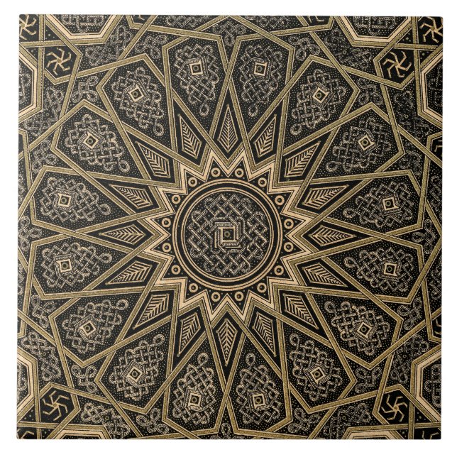Azulejo Patrón retro árabe (Frente)