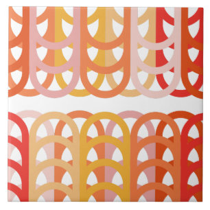 Azulejo Patrón retro arqueado