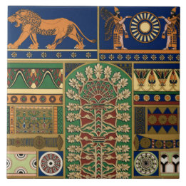 Azulejo Patrón retro asirio