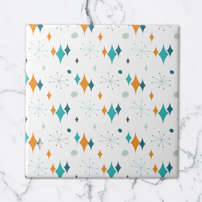 Azulejo Patrón Retro de Estrellas Atómicas Explosivas (Subido por el creador)