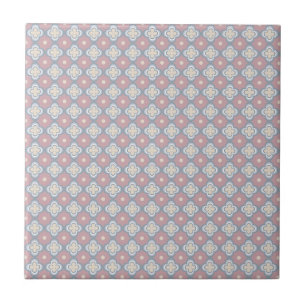 Azulejo Patrón rosa y azul