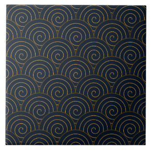 Azulejo Patrón Seigaiha Seamless