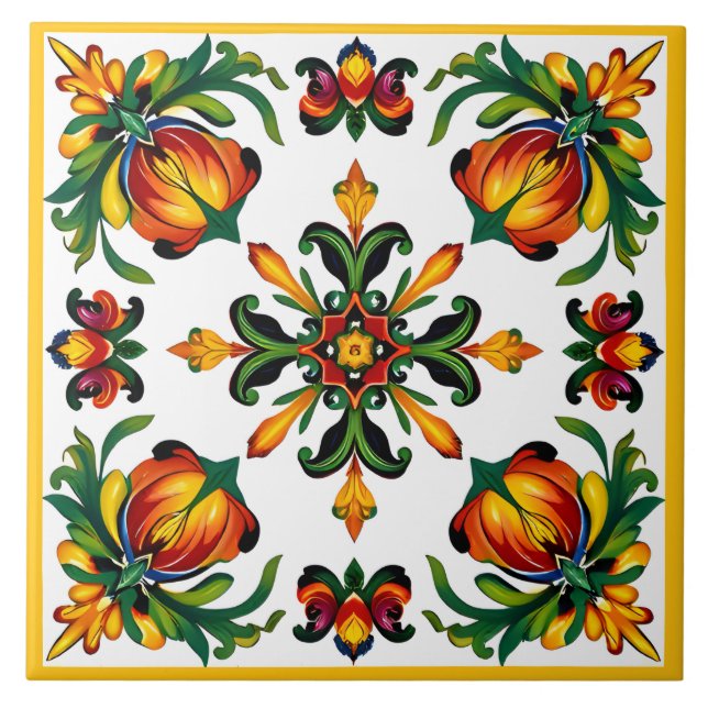 Azulejo Patrón siciliano (Frente)