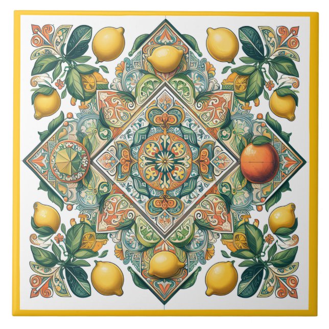 Azulejo Patrón siciliano (Frente)