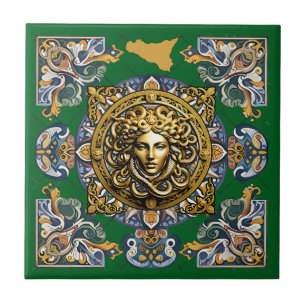 Azulejo Patrón siciliano de Sicilia