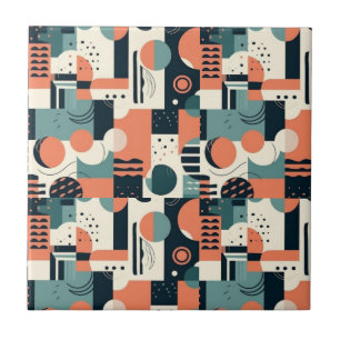 Azulejo Patrón sin soldadura mínimo abstracto - Geométrico