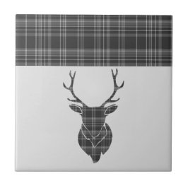 Azulejo Patrón Stag Gray Tartan