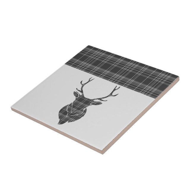 Azulejo Patrón Stag Gray Tartan (Lado)