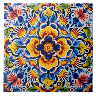 Azulejo Patrón temático de estilo mexicano