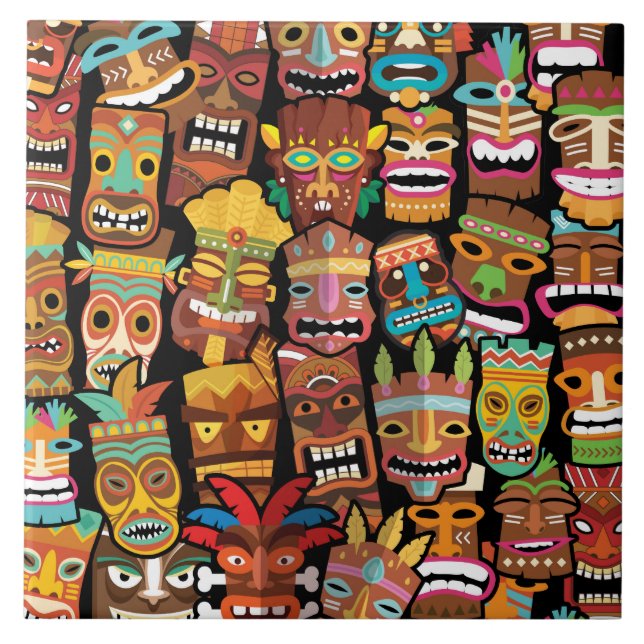 Azulejo Patrón Tiki (Frente)