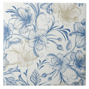Azulejo Patrón Toile-De-Jouy