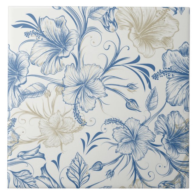 Azulejo Patrón Toile-De-Jouy (Frente)
