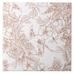 Azulejo Patrón Toile-De-Jouy
