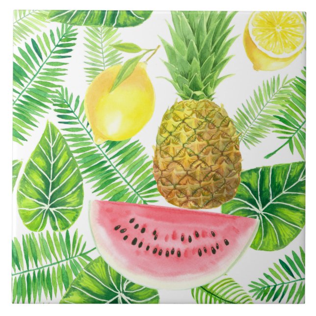 Azulejo Patrón tropical (Frente)