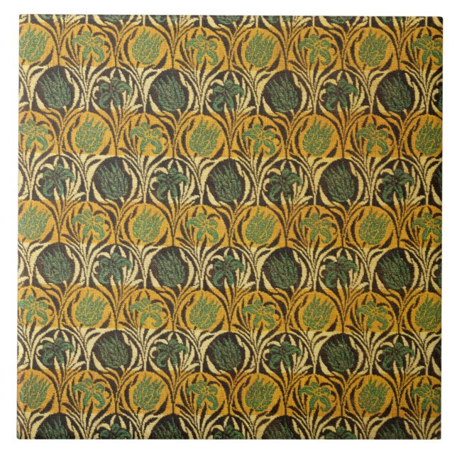 Azulejo Patrón Tulip y Lily (por William Morris) (Frente)