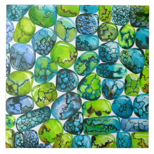 Azulejo Patrón turquesa