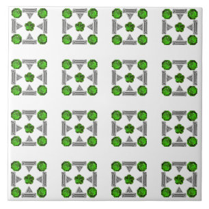 Azulejo Patrón verde