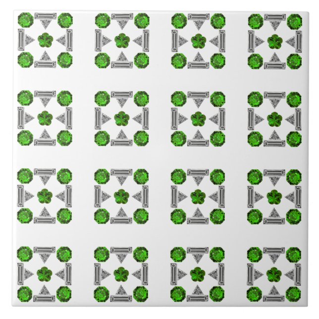 Azulejo Patrón verde (Frente)