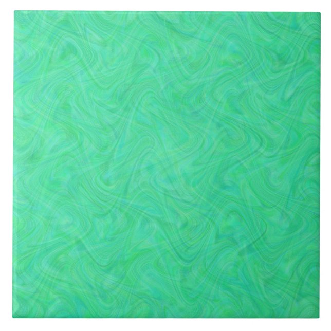 Azulejo Patrón Verde Azul Marmorizado (Frente)