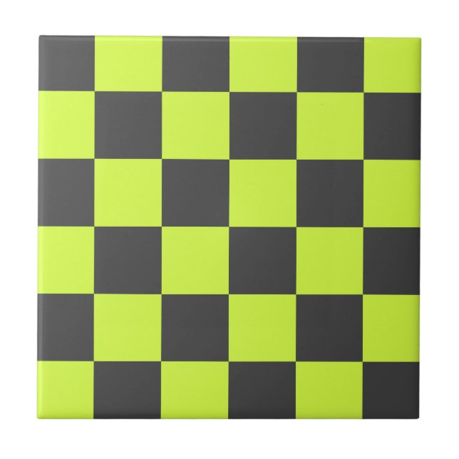 Azulejo Patrón Verde y Gris vibrante (Frente)