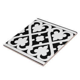 Azulejo patrón vintage de arte gótico deco