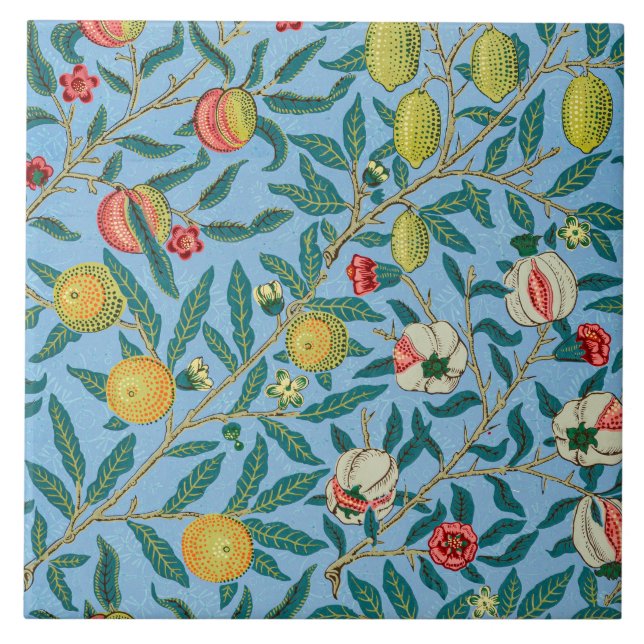 Azulejo Patrón William Morris, Fruta (Frente)