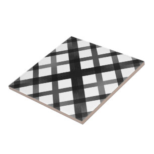 Azulejo Patrón X entrecruzado ombre desvanecido en negro y
