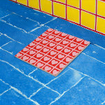 Azulejo Patrón Y2K de comprobación de corazón rojo rosa re<br><div class="desc">Patrón Y2K de comprobación de corazón rojo rosa retro</div>