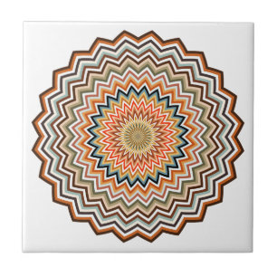 Azulejo Patrón Zigzag de Mandala