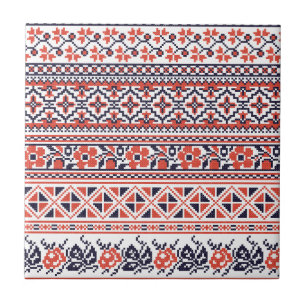 Azulejo Patrones de diseño de puntos cruzados