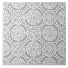 Azulejo Patrones de gris geométrico Resumen de los Círculo