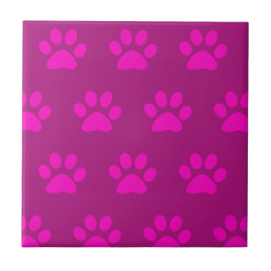 Azulejo Patrones de impresión de hojas rosadas crudas con