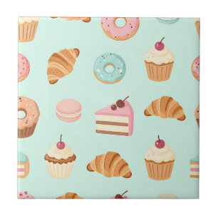Azulejo Patrones de Pastelería Francesa Dulces