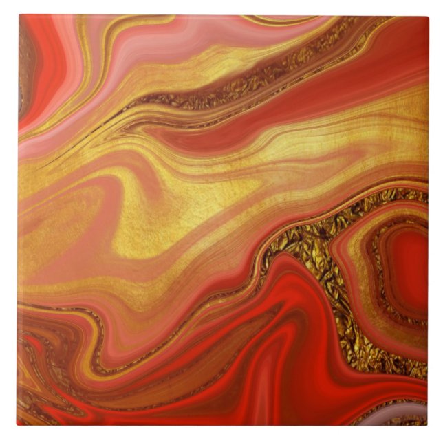 Azulejo pattern abstract marbled (Frente)