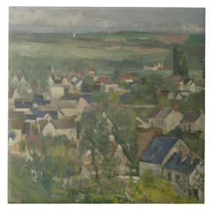 Azulejo Paul Cezanne - Auvers, vista panorámica