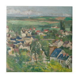 Azulejo Paul Cezanne - Auvers, vista panorámica