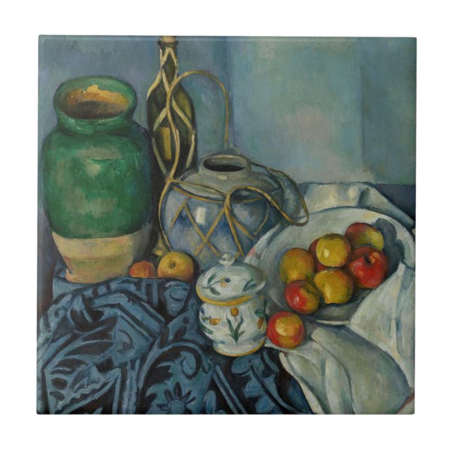 Azulejo Paul Cezanne - Bodegón con manzanas (Frente)