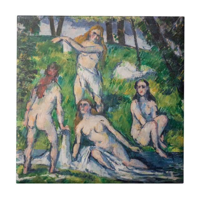Azulejo Paul Cezanne - Cuatro Bañistas (Frente)