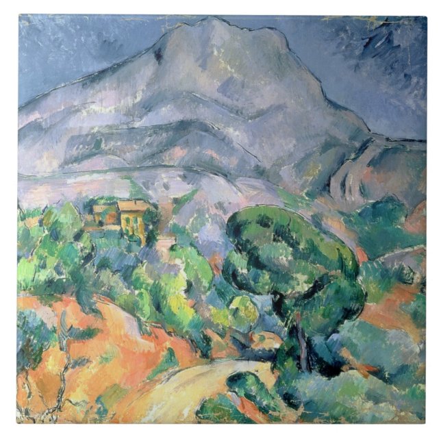 Azulejo Paul Cezanne el | Mont Sainte-Victoire, 1900 (Frente)