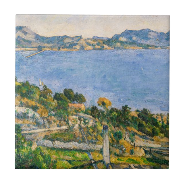 Azulejo Paul Cezanne - Golfo de Marsella visto desde Estaq (Frente)