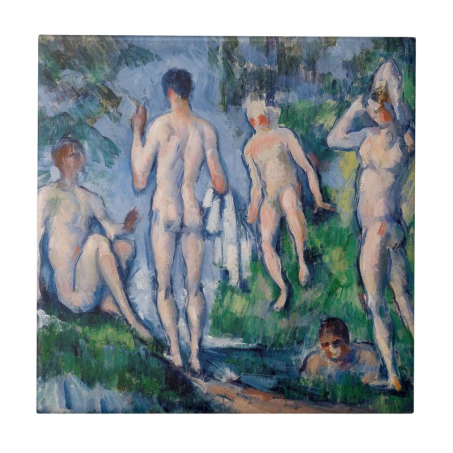 Azulejo Paul Cezanne - Grupo de los Baños (Frente)