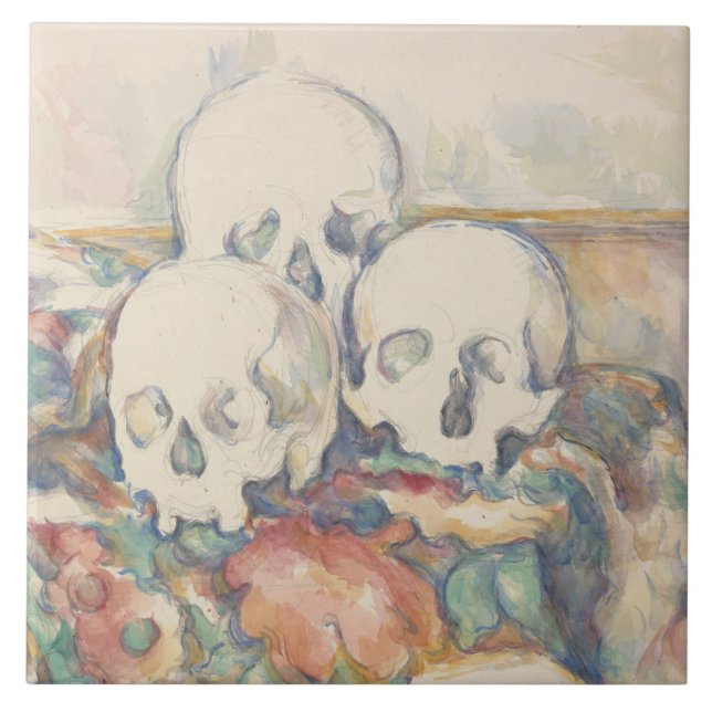 Azulejo Paul Cezanne - Las Tres Cavernas (Frente)