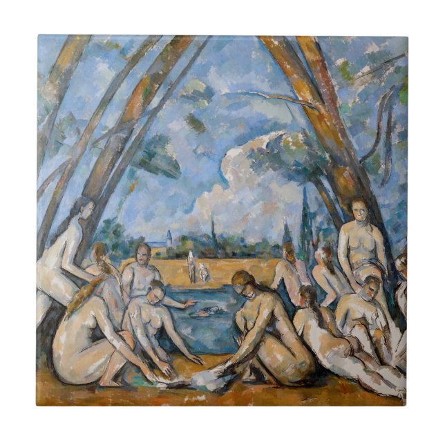 Azulejo Paul Cezanne - Los grandes bañistas (Frente)